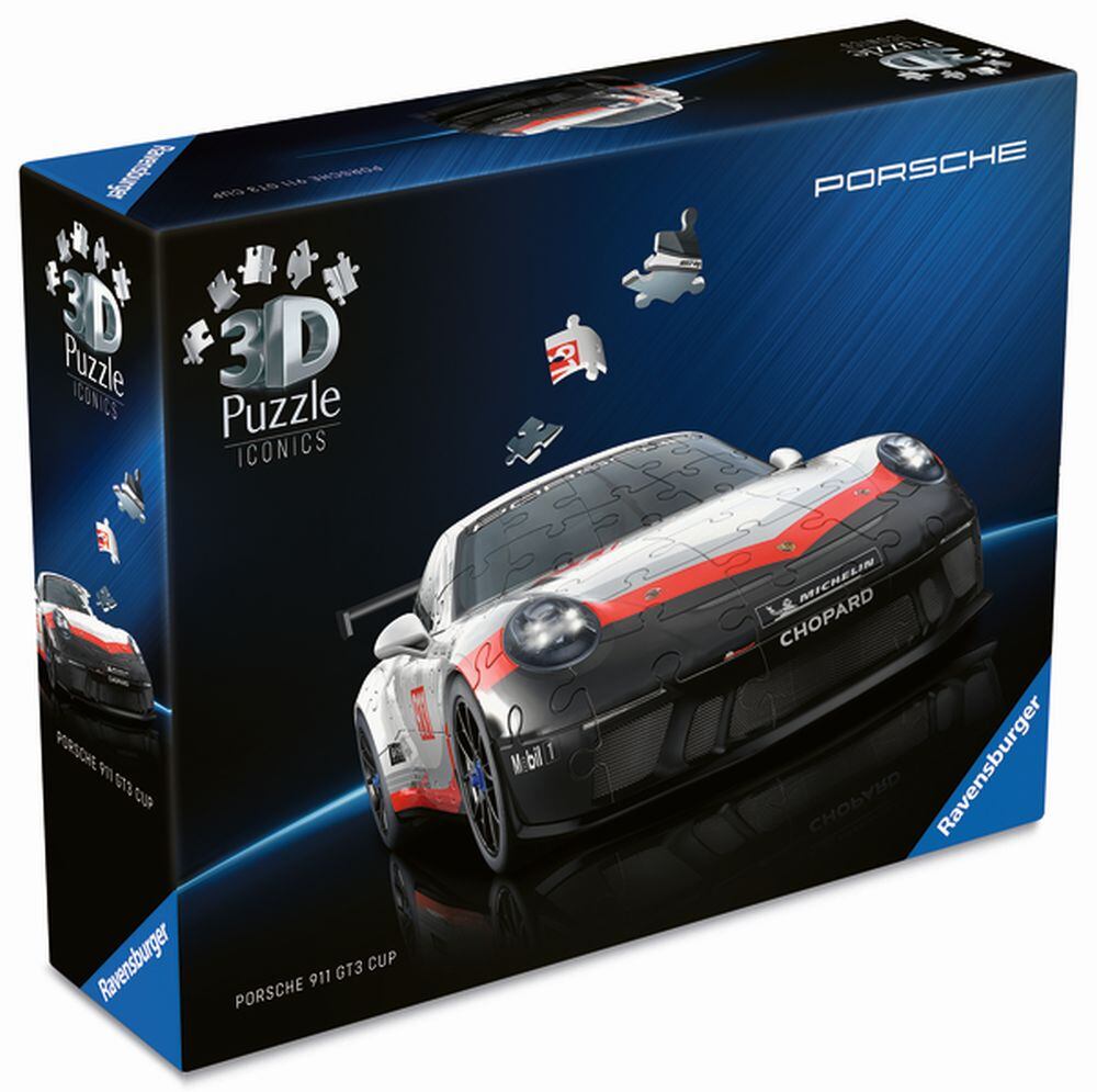 Ravensburger Iconics: Porsche 911 GT3 Cup 3D puzzle 154 dielikov