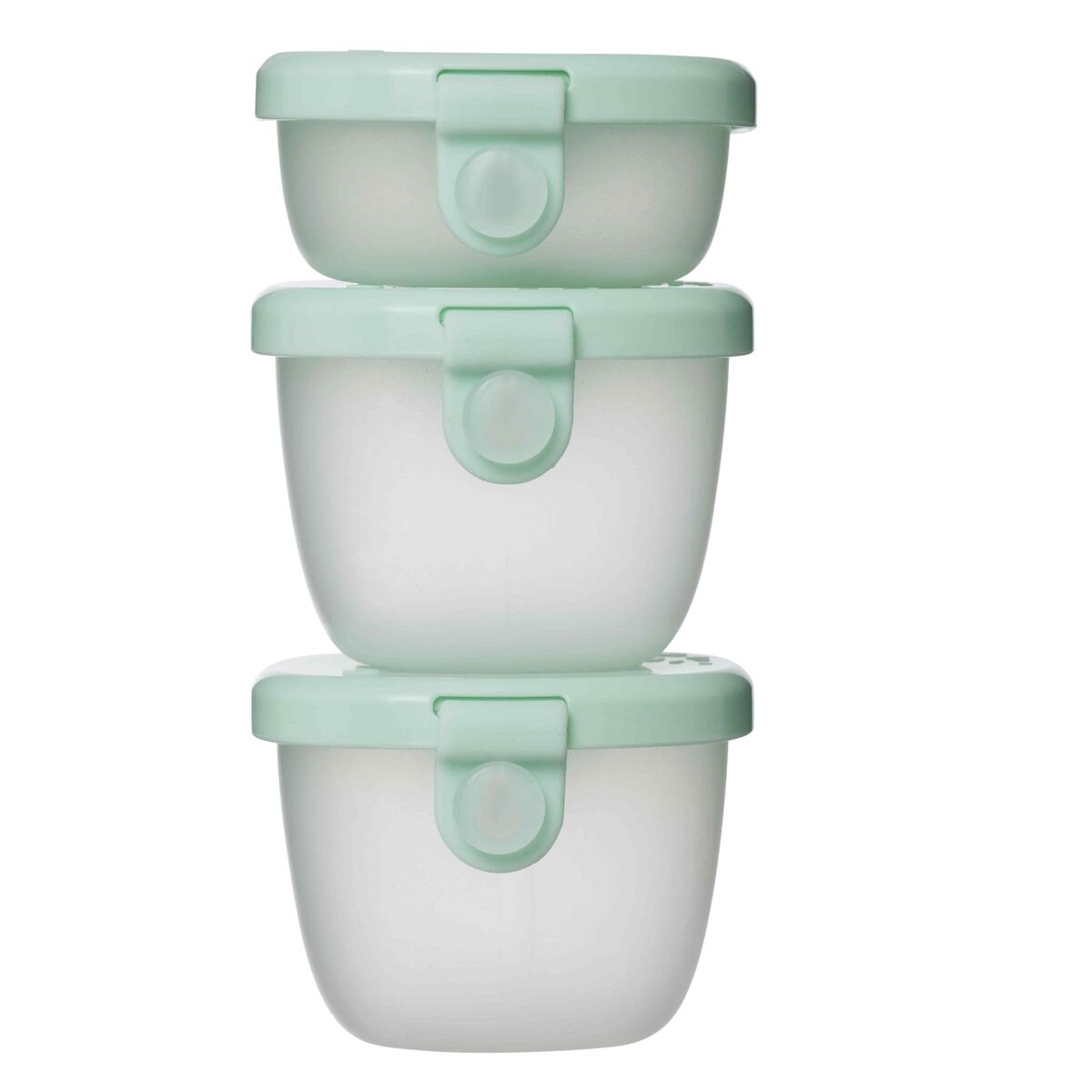 b.box Sada krabičiek Snack tubs 3ks - zelená