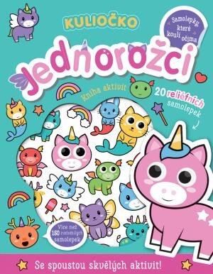 Levně Kuliočko Jednorožci 20 reliéfních samolepek