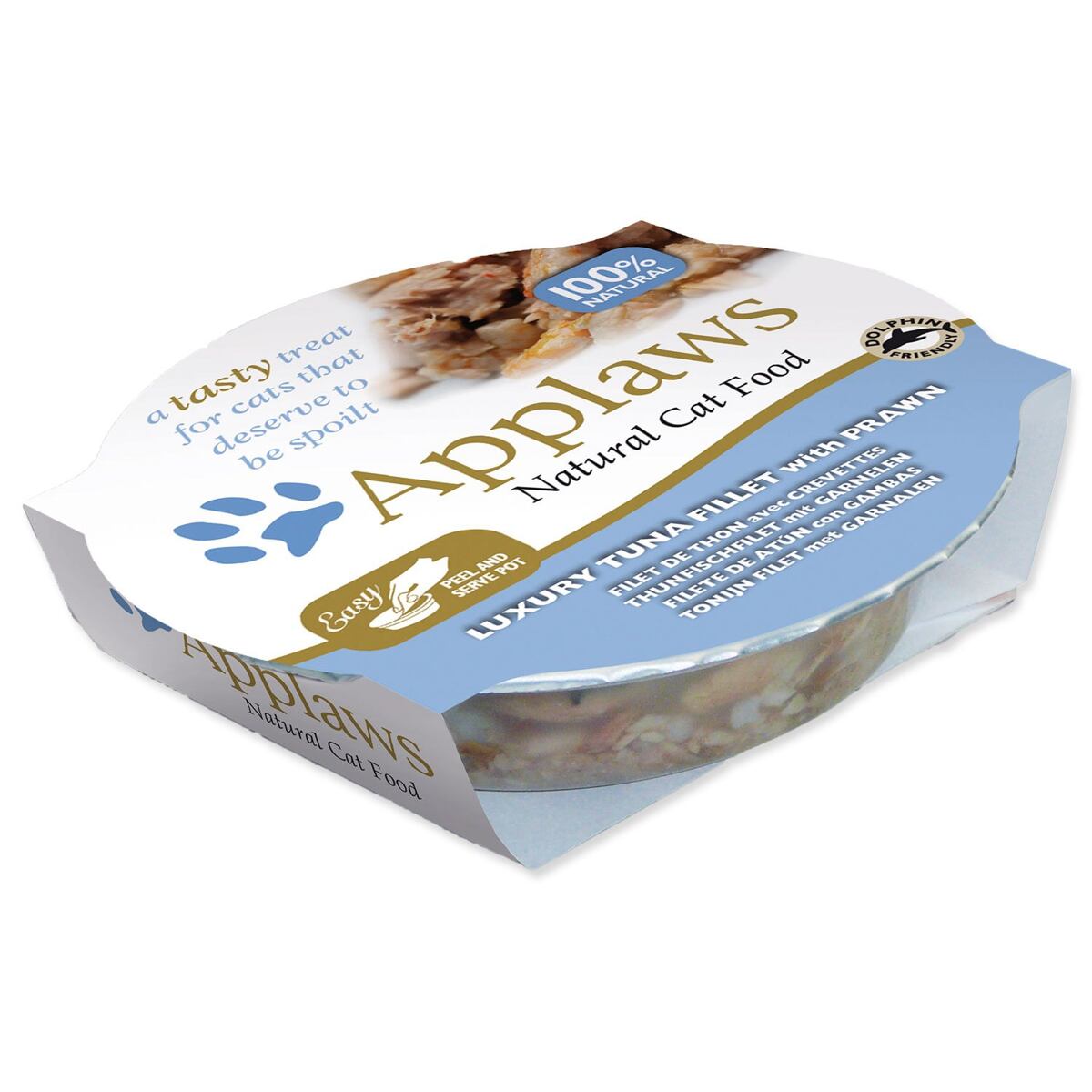 Kalíšok APPLAWS Cat Luxury Tuna Fillet with Prawn 60 g