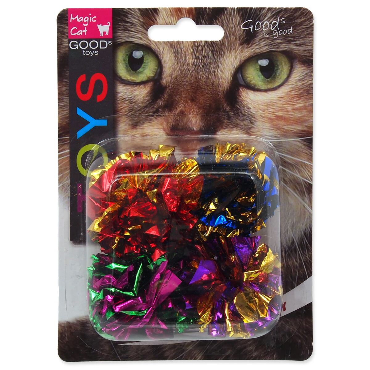 Hračka MAGIC CAT loptička lesklá 3,75 cm 4 ks
