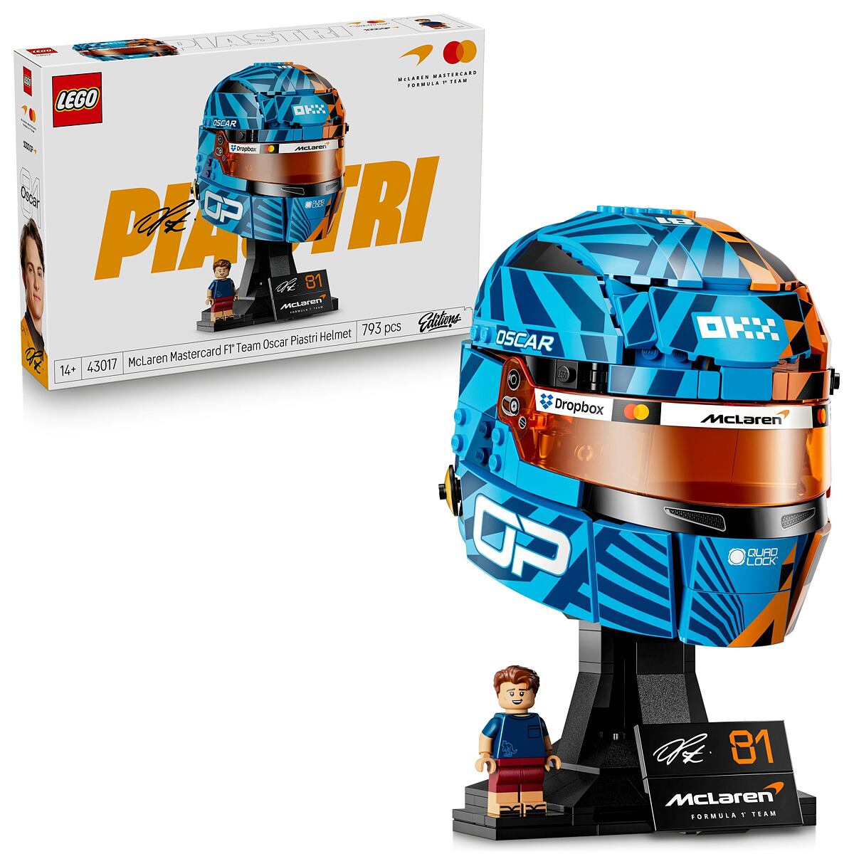 LEGO® Editions Helma Oscar Piastri z týmu McLaren Mastercard F1®