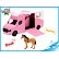 MIK 510212 Kids Globe Auto prepravné 20cm kov ružové - poškodený obal