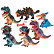 Mikro Dinosaurus 20-25cm na baterie se zvukem 8 druhů
