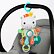 Bright Starts Hračka na C kroužku Playful Pals Nosorožec