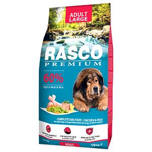 Granule RASCO Premium Adult Large kuře s rýží 15 kg