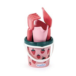 Ecoiffier Kyblíček Jahůdka s konvičkou a příslušenstvím, 13 cm