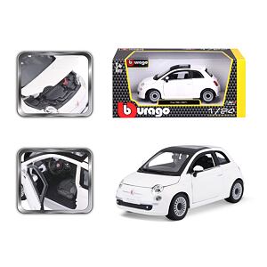 43BB22106WT Bburago 1:24 Fiat 500 (2007) White - poškodený obal