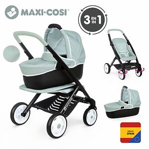 SM 253120 Smoby Kombinovaný kočárek Maxi Cosi světle zelený - poškozený obal