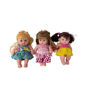 PLEJO Bábika s vláskami 20 cm, 3 druhy