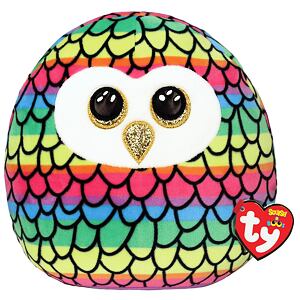 METEOR Ty Squish-a-Boos OWEN - duhová sova, 22 cm - Regular (1)