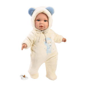 Llorens  BABY ENZO - realistická panenka miminko s měkkým látkovým tělem - 42 cm