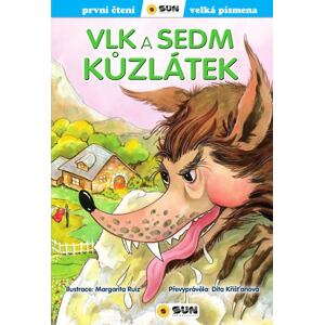 Vlk a sedm kůzlátek - První čtení s velkými písmeny