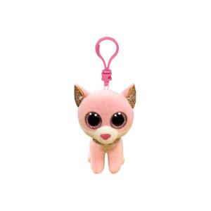 TY Beanie Boos FIONA, Clip 8,5 cm - růžová kočka