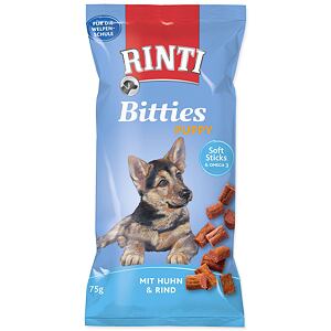 Pochúťka RINTI Extra Bitties Puppy kura + hovädzie 75 g