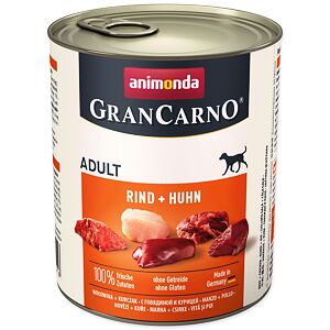 Konzerva ANIMONDA Gran Carno hovädzie + kura 800 g