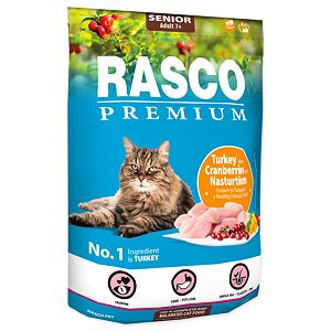 Granule RASCO Premium Senior krůtí s brusinkou a lichořeřišnicí 400 g