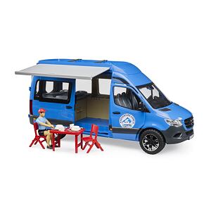 Bruder M.B. SPRINTER, camp auto, figurka, příslušenství