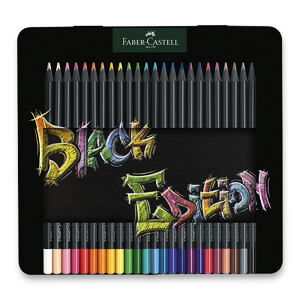FABER-CASTELL Pastelky Black Edition 24 farieb