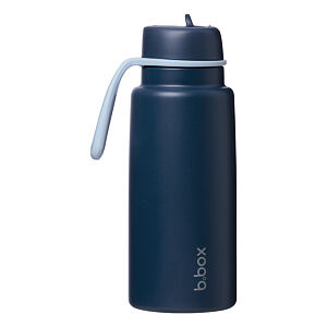 b.box Nerezová termolahev s brčkem 1l - midnight