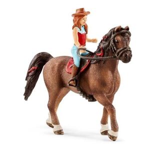 Schleich Zrzka Hannah s pohyblivými klouby na koni