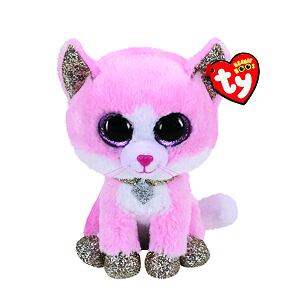 Beanie Boos FIONA, 24 cm - růžová kočka