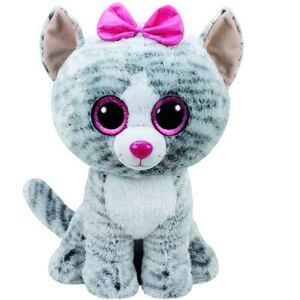 Meteor TY Beanie Boos KIKI - šedá kočka, 42 cm