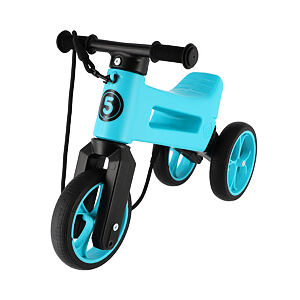 FUNNY WHEELS Odrážadlo Rider SuperSport 2v1 s popruhom tyrkys