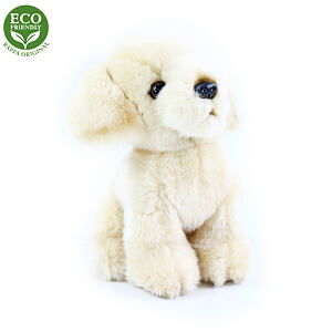 RAPPA Plyšový pes labrador, 18 cm, ECO-FRIENDLY