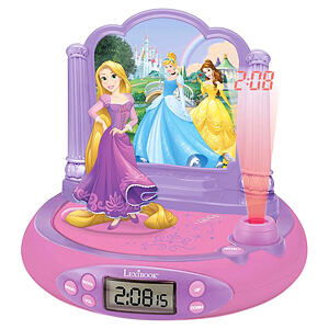 Lexibook Dětský budík Disney Princess s rádiem a projektorem