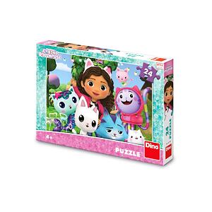 Dino Gabby's Dollhouse 24 dílků Puzzle Gáby na zahradě