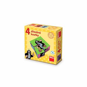 Dino KRTEČEK 4 Drevené licenčné kocky