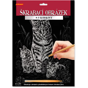 ArtLover Škrabací obrázek stříbrný, více druhů
