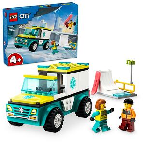 LEGO® City 60403 Sanitka a snowboardista
