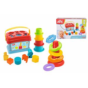 S 4010191 - Set na hraní 3v1 - vkládačka a pyramida - poškozený obal