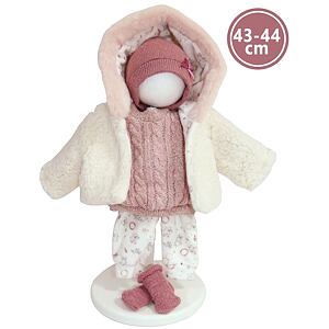 Llorens M843-34 obleček pro panenku miminko NEW BORN velikosti 43-44 cm