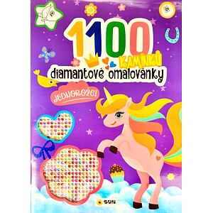 Diamantové omalovánky Jednorožci - 1100 kamínků