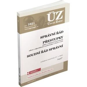 ÚZ 1621 Správní řád, Soudní řád správní, Přestupky