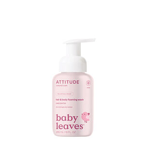 ATTITUDE Dětská mycí pěna  (2 v 1) Baby leaves bez vůně 295 ml