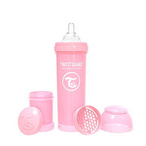 Twistshake Kojenecká láhev Anti-Colic 330ml (dudl.L) Pastelově růžová