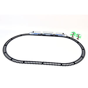 MAC TOYS Vlaková dráha, stříbrná, 111cm