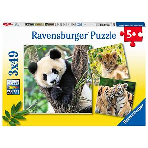 Ravensburger Panda, tiger a lev 3x49 dielikov