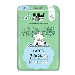 Muumi Baby Pants 7 XL 16-26 kg (34 ks), nohavičkové eko plienky