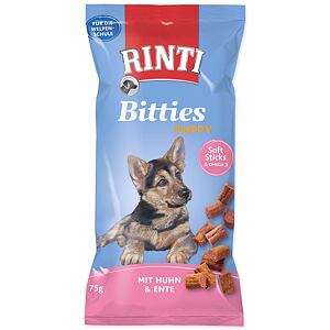 Pochúťka RINTI Extra Bitties Puppy kura + kačica 75 g