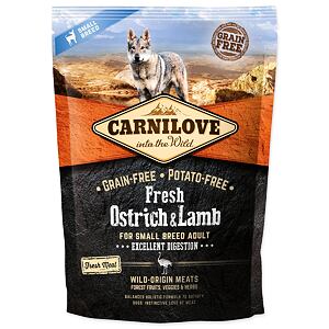 CARNILOVE Fresh Ostrich & Lamb Excellent Digestion for Small Breed Dogs 1,5 kg