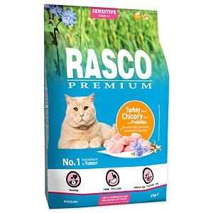 Granule RASCO Premium Sensitive krůtí s kořenem čekanky a probiotiky 2 kg