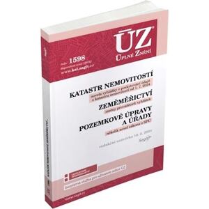 ÚZ 1598 Katastr nemovitostí