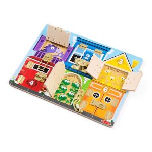 Melissa & Doug Drevená doska so zámkami