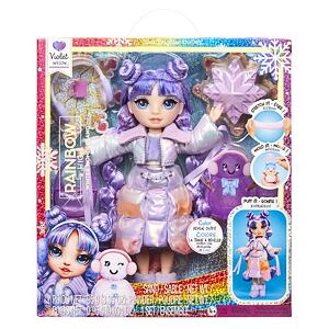 26120865 Rainbow High Winter Wonderland Doll- Violet fialová - poškozený obal