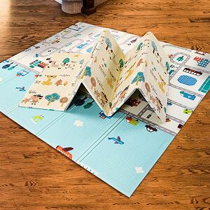 Asalvo Hrací podložka PLAY MAT XL 120*180cm CITY-FOREST